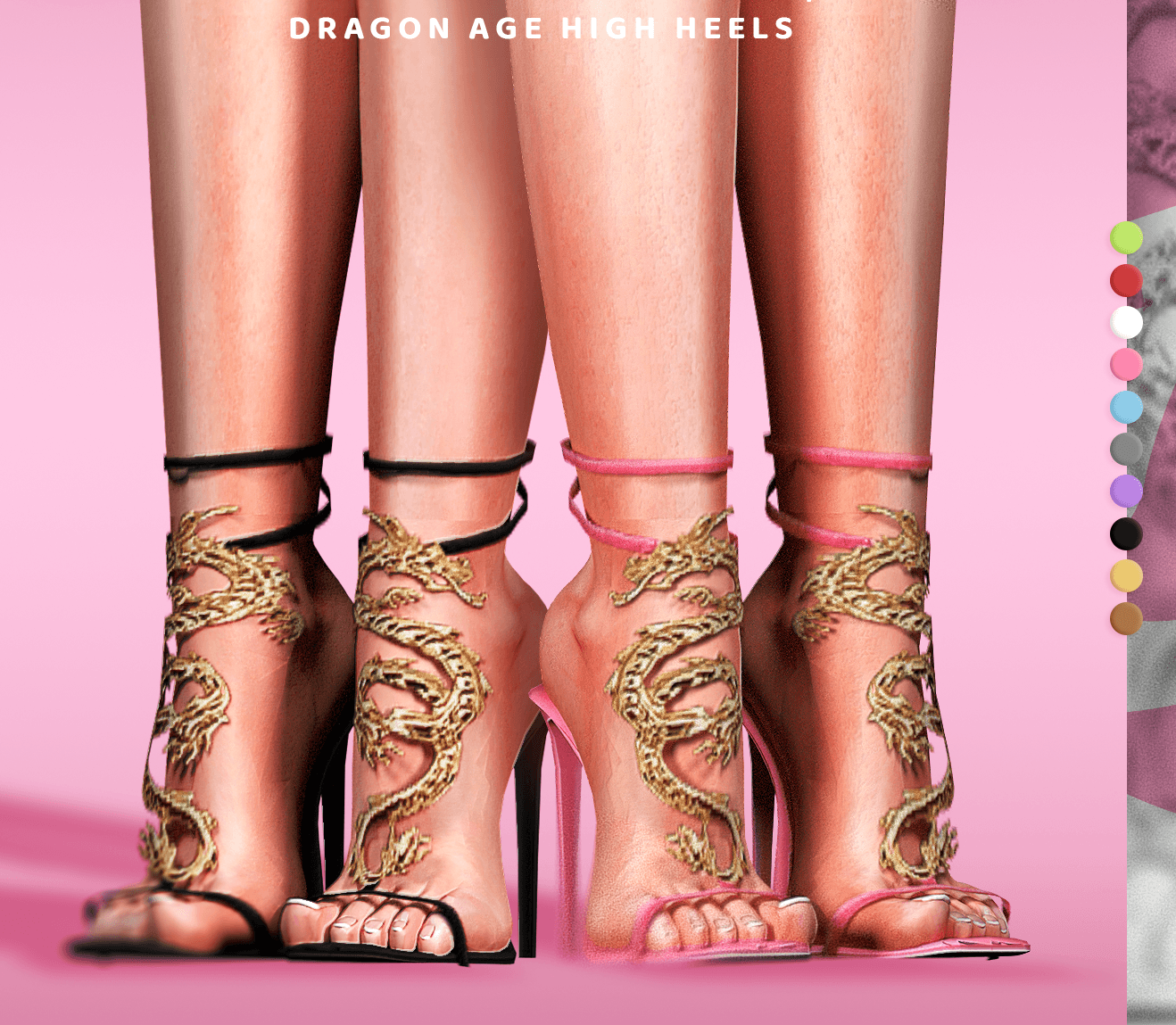 Туфли на шпильке Dragon Age High Heels